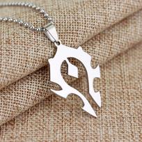 Wow World of Warcraft Horde simbolis pakabukas karoliai Choker kaklo papuošalas vyrams moterims, papuošalų dovana balta