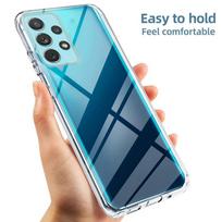 Skirta Samsung A56 A36 A55 A16 S26 S25 S24 FE S23/iPhone 16 15 14 13 17 Pro Max/Xiaomi Redmi Note 13 4G 360 dvipusis pilnos apsaugos dėklas TPU+PC dangtelis Xiaomi Poco X5 skaidri