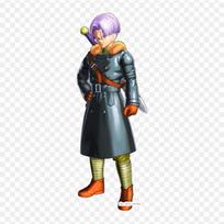 Pleistukai drabužiams, krepšiui, lygintuvu klijuojami terminiai lipdukai, Dragon Ball Xenoverse Trunks, Dragon Ball Xenoverse 2 Trunks raštas, skalbiami, šilumos perdavimo black