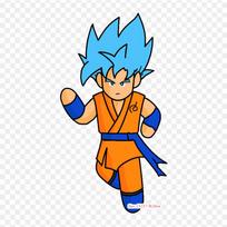 Pleistukai drabužiams, krepšiui, lygintuvu klijuojami šiluminiai lipdukai, animacinio filmo Goku raštas, plaunami, šilumos perdavimo