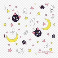 Sailor Moon telefono fonas Sailor Moon darbalaukio fonas Lygintuviniai pleistrai drabužiams Aplikacijos lipdukai ant drabužių Šilumai jautrus individualus pleistras