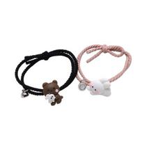 2 vnt Kūrybingos dailaus darbo dovanos, poros apyrankės, tinkančios mėgėjams apyrankės papuošalai Valentino dienai 2pcs