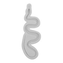 Snake Mold Creative Flexible Silicone Halloween Design Fondant Forma pilka