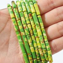 30 vnt 4x13 mm natūralaus agato akmens karoliukai papuošalams gaminti „pasidaryk pats“ apyrankės karoliai