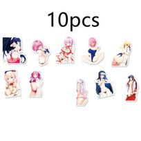 10/25/50 vnt Grožio anime paveikslėlis Seksualios zuikės mergaitės grafiti lipdukai bagažo kompiuterio motociklo lipdukai 10pcs white