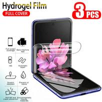 3 vnt. hidrogelio plėvelės ekrano apsauga, skirta Samsung Galaxy Z Flip 5 / 4 / 3 5G Soft Protect Film for Flip3 flip4 S20 S21 S22+ Ultra Phone apsauginė plėvelė Samsung Z Flip3 gryna