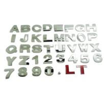Ženklelis 25 mm Automobilių lipdukai Automobilių lipdukai 3D lipdukas Raidžių numerių lipdukai Metaliniai abėcėlės lipdukai A