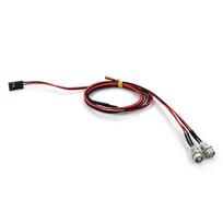 RC LED lemputė RC automobilio lemputė 2 žibintų keitimas 1/10 1/8 HSP Redcat RC4WD Tamiya Axial SCX10 D90 5mm Lamp Beads juoda