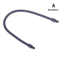 Led M4 mikrofono padėties nustatymo žarna, dviejų išorinių dantų M4 lankstus gyvatės vamzdis 200mm juoda