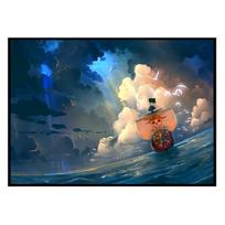 Japonija Anime One Piece Plakatas Sienų Meno Spaudinys Ieškote Luffy Fighting Drobės Nuotraukos Namams Svetainės miegamojo dekoro tapyba 21cm×30cm NoFrame