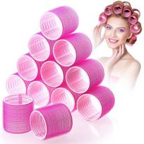 Savaime sugriebiami plaukų voleliai Nešildomi plaukų suktukai No Heat Hair Bang Volume Lipni kabliukas ir kilpa „pasidaryk pats“ formavimo įrankis 1.5*6.2cm