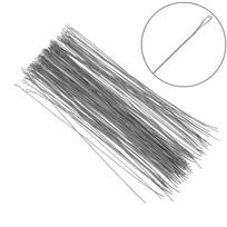 2 vnt 0,3-0,7 mm nerūdijančio plieno karoliukų vėrimo adata, skirta karolių apyrankėms auskarams papuošti papuošalams gaminti 0.6mm 2pcs gray