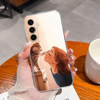 Samsung S22 S23+ Ultra S20 S21 FE S10 S6 S7 edge+ Case Fashion Atsparus smūgiams Girl Astronaut Skaidrus Minkštas silikoninis TPU, skirtas Galaxy Note5 buferiui Samsung Note5