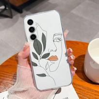 Samsung S22 S23+ Ultra S20 S21 FE S10 S6 S7 edge+ Case Fashion Atsparus smūgiams Girl Astronaut Skaidrus Minkštas silikoninis TPU, skirtas Galaxy Note5 buferiui Samsung S11+