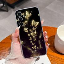 Samsung S22 S23+ Ultra S20 S21 FE S10 S6 S7 edge+ Case Fashion Atsparus smūgiams Girl Astronaut Skaidrus Minkštas silikoninis TPU, skirtas Galaxy Note5 buferiui Samsung S21