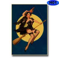 Vintage Pin Up Girl Plakatas Kraftpopieriaus plakatai ir spaudiniai Retro sienų dekoratyvinis paveikslas Namų dekoras Svetainės baro apdaila 30x21cm