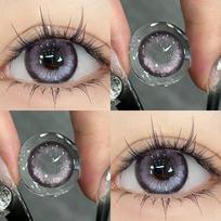 MillCreek purpuriniai kontaktiniai lęšiai su 2 vnt (1 pora) Minkšto lęšio akių kontaktas, natūralus 14,5 mm 14,2 mm kasmetinis naudojimas 0 violetinė
