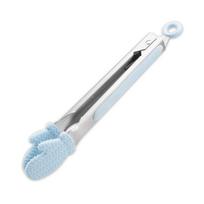 1vnt Aukštos temperatūros silikoninis palmių maisto segtukas Kepimui BBQ grilio segtukas duonos segtukas neslystantis maisto spaustukas 33.5cm/ 12inch chaki