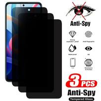 3PCS Privatumo ekrano apsauga, skirta Xiaomi Redmi Note 11 12 Pro 10 Lite 9 8 7 11S 10S 9S 12S 8T 10A 10C 9A 9C 9T AntiSpy grūdintas stiklas For Redmi 9A gryna