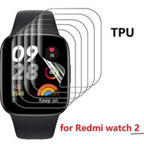 „Redmi Watch 3 2 Active Lite“ minkšta TPU plėvelė ir PMMA ekrano apsauginė plėvelė, skirta Watch3 Watch2 RedmiWatch2-tpu-2Pieces gryna