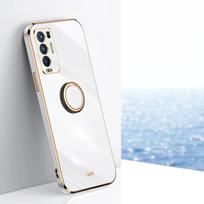 OPPO Find X3 Neo dėklas, skirtas kameros apsaugai, Oppo Find X3 Neo telefono dėklas CPH2207, prabangus kvadratinis dangtelis, atsparus smūgiams. OPPO Find X3 Neo sniego baltumo spalva