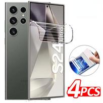 4vnt ekrano apsauga Samsung Galaxy S23 S21 S20 FE Hidrogelinė plėvelė skirta S20 S21 S22 S23 S24 Ultra Plus ekrano apsauga iphone 11 gryna