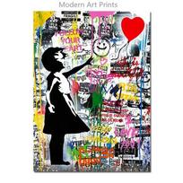 Banksy Grafiti Menas SVARBU SVARBU SVARBU Plakatai Drobė Sienos Menas Paveikslai Gatvės Pop Drobės Tapyba Namų Dekoras Be Rėmo 21x30cm No Framed