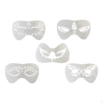 Veido dažų trafaretų rinkinys vaikams, suaugusiems, pasidaryk pats vakarėlio makiažo reikmenys, meninis piešimas Butterfly_Irregular