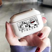 Japonijos anime Tokyo Ghoul minkštas apsauginis dangtelis, skirtas Apple Airpods 1 2 3 Pro Cartoon skaidrus AirPods dėklas Airpods 1 2