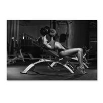 Sexy Fitness Vyrų ir moterų motyvaciniai drobės plakatai ir spaudiniai Modernus tapybos sienų menas sporto salės svetainės namų dekoravimui 21x30cm No Framed