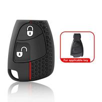 Silikoninis automobilio pultelio dėklas Laikiklis Korpusas Mercedes Benz C B E R Klasės GL CLS CLK SLK W203 W211 W204 3 2 mygtukams balta