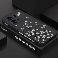 Gėlių Drugelio Rašto Minkštas Plonas Dėklas Xiaomi 13T Poco X6 F6 X5 Redmi Note 13 12 11 Pro 10 Telefono Dėklas su Apsauga Objektyvui, Smūgiams Atsparus Silikoninis Dėklas su Virvele Redmi Note 12 Pro 4G juoda