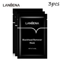 Bambuko anglies nosies kaukė valymui ir nosies juostelėms nuo inkštirų 1/3/5/10 vnt. balinamoji ir drėkinamoji nosies kaukė 3pcs black