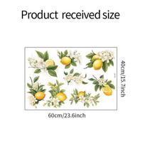 Fun-e9 Mažas Gaivus Citrinos Žalias Lapas Svetainė Virtuvė Veranda Namų Dekoracija Sienų Lipdukai Lipnūs 40*60CM/fun-e9