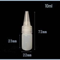 Permatomas suspaudžiamas smailios burnos skysčio dozavimo buteliukas - 10 ml / 20 ml / 30 ml
