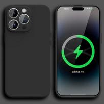 Prabangus skysto silikono telefono dėklas, skirtas iPhone 16 11 13 12 14 15 ProMax dėklai, atsparus smūgiams galinis dangtelis, skirtas iPhone 15 Plus priedams For iPhone 16 juoda
