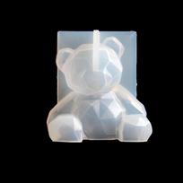 1 vnt. 3D vienaragio silikoninė torto forma, kačiuko, meškiuko „pasidaryk pats“ fondanto, putėsių forma, torto dekoravimo įrankiai, forma Bear gray