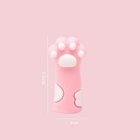 2 vnt Creative Cute Cartoon Cat Paw Silikoninis rašiklio dangtelis Pieštuko antgalis Tušinuko antgalis Nelūžtantis apsauga Kawaii Kanceliarinių prekių dekoras balta