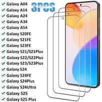 3 vnt grūdintas stiklas, skirtas Samsung Galaxy S24 Ultra S23 S22 S21 Plus S20FE S25 Plus ekrano apsaugai Note 8 gryna