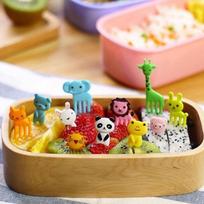 10 vnt Bento gyvūnų maisto vaisių kirtikliai šakutės priešpiečių dėžutės priedų dekoravimo įrankis 1