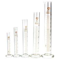 1 vnt graduoto stiklo matavimo cilindro chemijos laboratorinė priemonė / 1 vnt matavimo cilindro šepetys 5ml