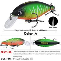 Masalas Rock Little Fatty 7,5 cm 14 g panardintas biomimetinis netikras masalas su krauju žuvies kabliuku žuvies masalas A