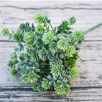 Plastic Succulent Plants Artificial Flowers DIY Suculentas Artificiais Wedding Decoration ARI lightgreen