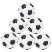 Stalo futbolo kamuoliukai Pakeičiami Mini Plastikiniai Juodai balti Futbolo kamuoliai(6 vnt)