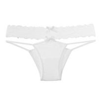 TERMEZY Moteriški Seksualūs Apatiniai T-Stygos Kelnaitės Moteriškos Vienspalvės Nėriniai Juosmens Apatiniai Žemas Juosmuo Kaspinas Apatinės Kelnaitės Komfortas Intymūs M balta