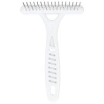 Pet Double Row Rake Dog Deshedding Comb Undercoat Rake Pet Grooming Hair Removal Tool