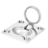 Kvadratinė grindų traukimo rankena Jūrinis laivas Nerūdijantis plienas Jūrinis įleidžiamas pakėlimo sagties žiedas 48x38mm