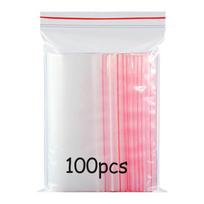 100 vnt. Skaidrūs savaime užsisandarinantys plastikiniai maišeliai Lipnūs maišeliai Skaidrūs OPP maišeliai Dovanoms Dekoracijoms Saldainiams Papuošalams 4x6cm(100pcs) white