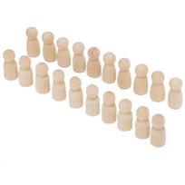 20 vnt. medinių segtukų lėlių nebaigtos angelo formos mažyliams medinių lėlių kūnų vaikams DIY rankdarbių žaislai 34MM