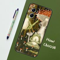 Vintage Retro Frog Mushrooms Case For Xiaomi Redmi Note 12 11 10 9 Pro 12S 11S 10S 9S Back Cover For Redmi 12 9C 10C 12C Redmi Note 12 4G